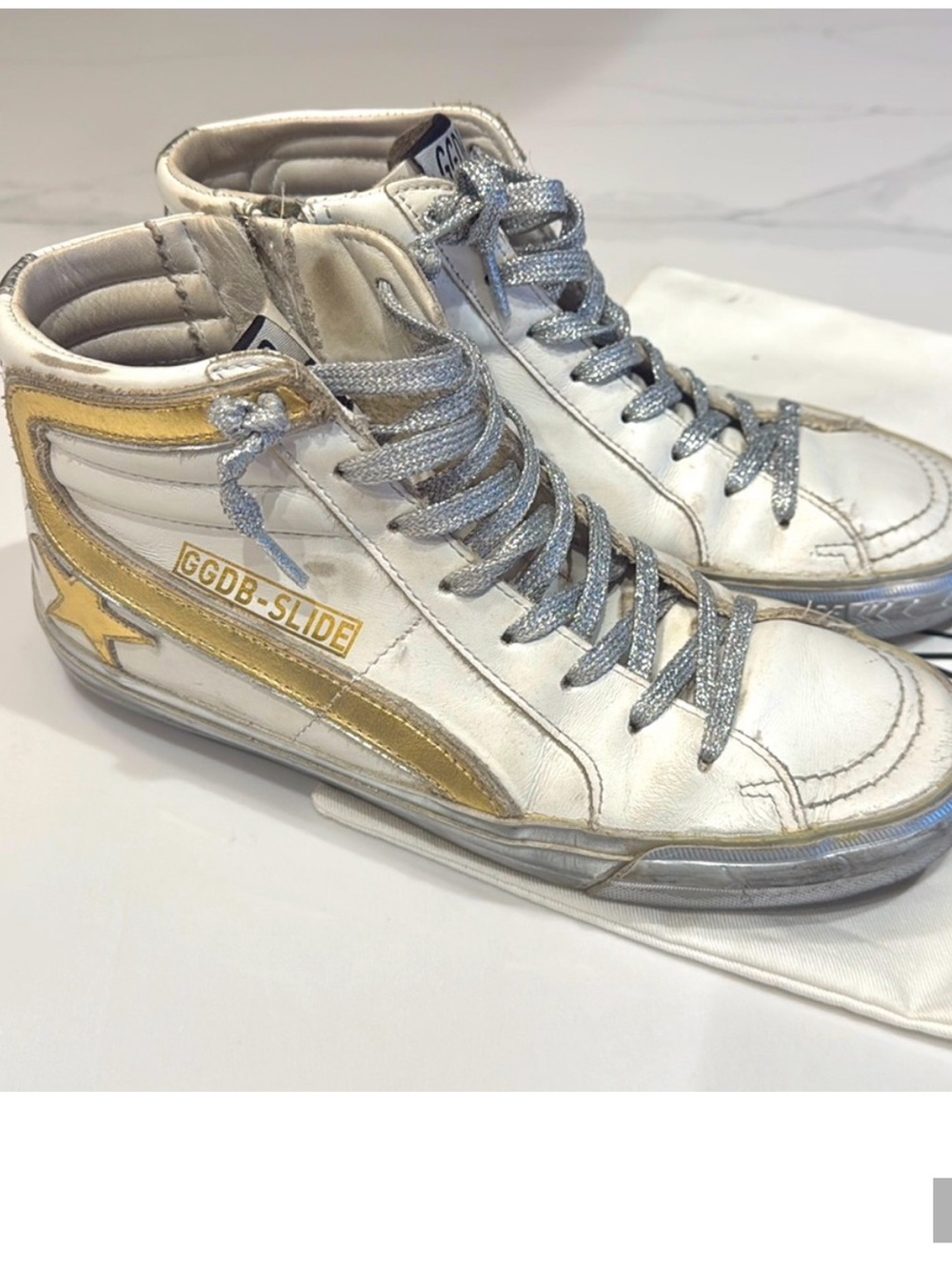 Golden Goose Slide High-Top Sneakers